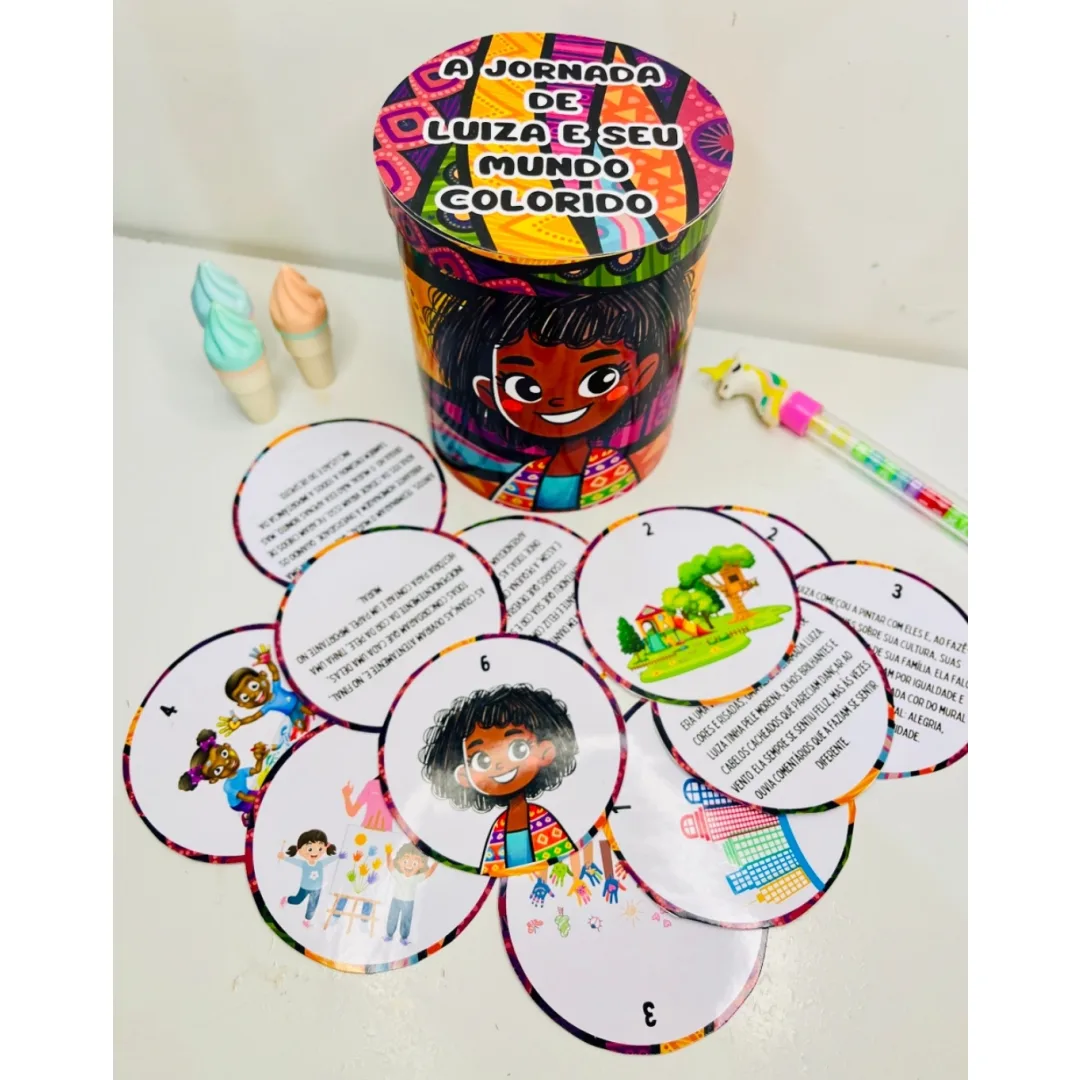 LATA PEDAGÓGICA / HISTÓRIA NA LATA: A JORNADA DE LUIZA E SEU MUNDO COLORIDO / CONSCIÊNCIA NEGRA