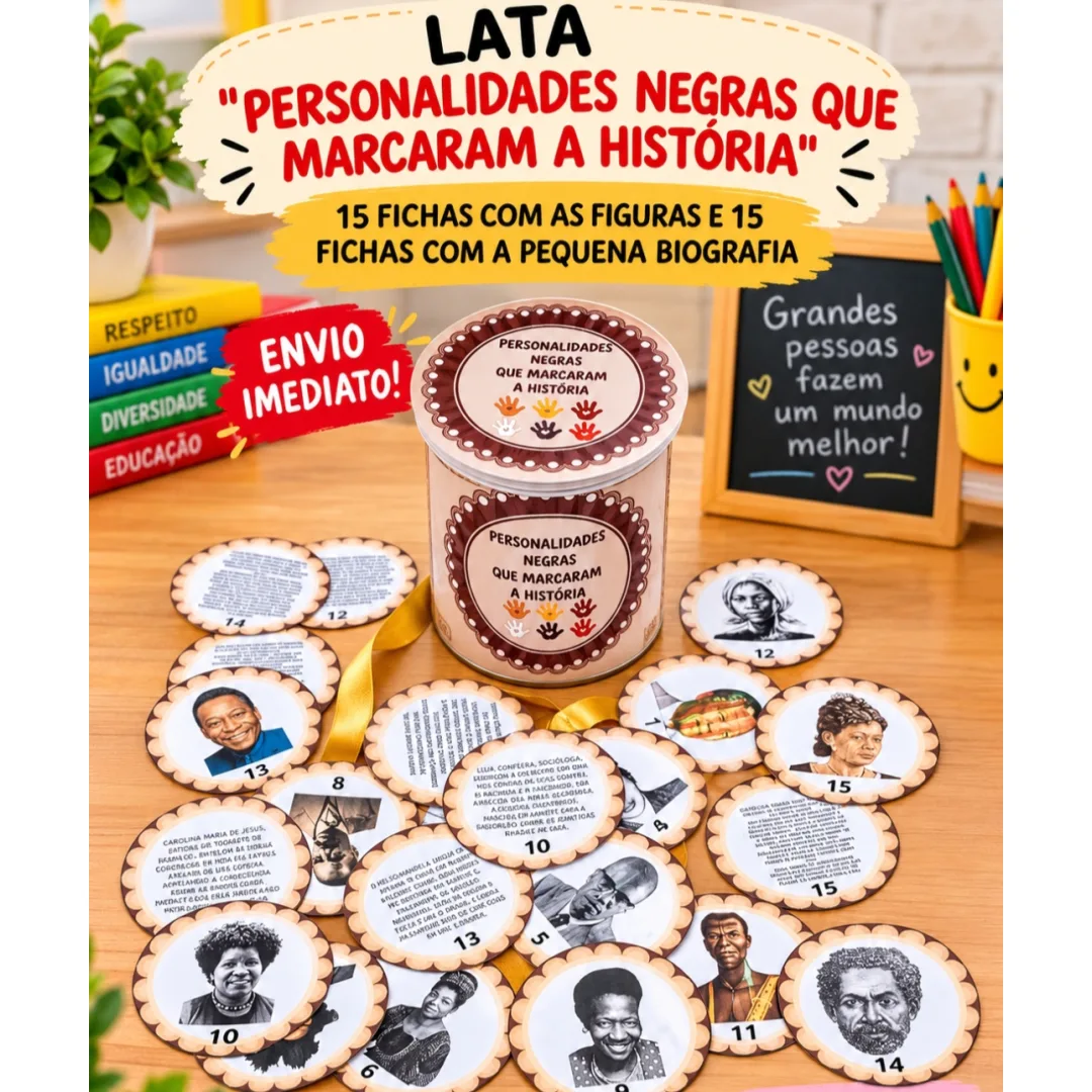 Lata personalidades negras PDF Ed infantil e Ensino fundamental 