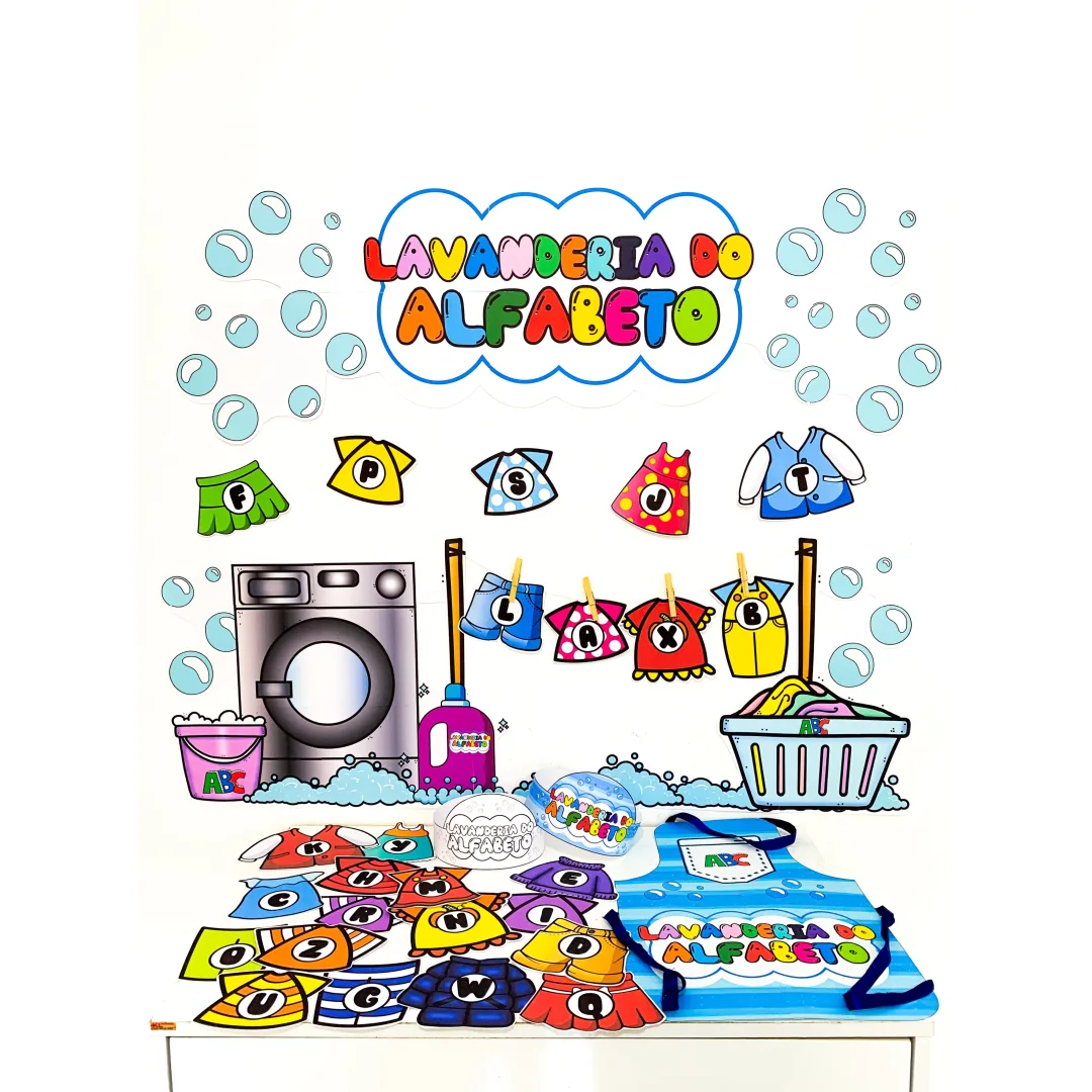 Lavanderia do Alfabeto — Kit para Educação Infantil em PDF