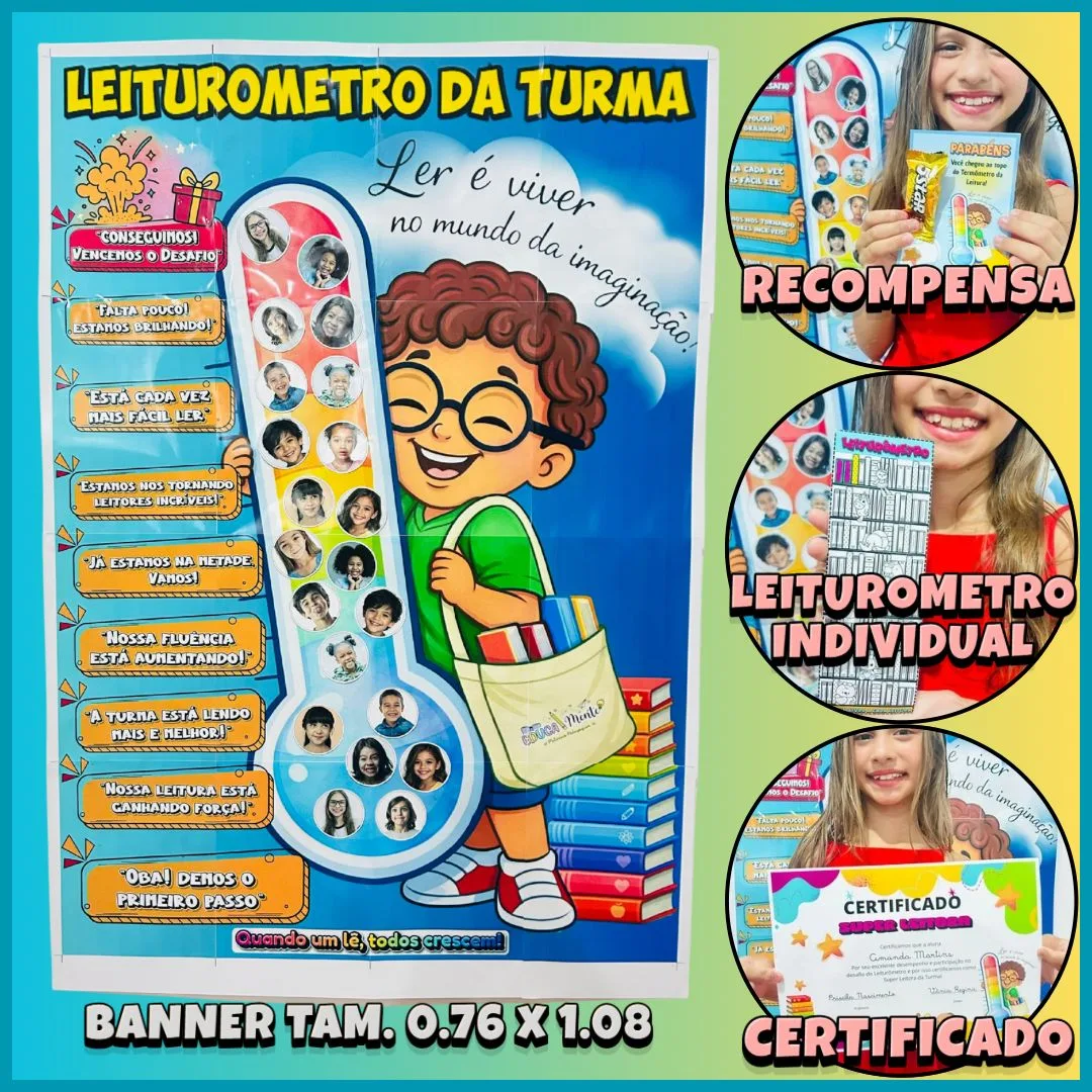 🌡️📖LEITURÔMETRO DA TURMA✨
