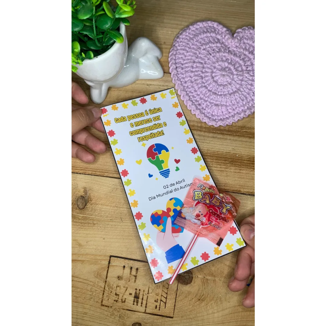 Lembrancinha Dia do Autismo — Pronto para Imprimir