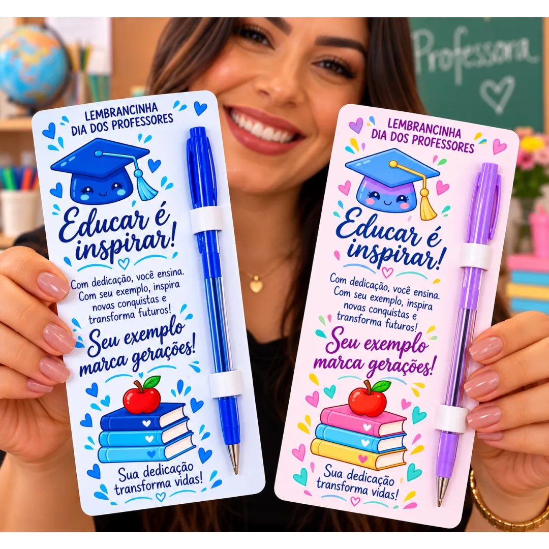 Tags para Caneta - Lembrancinha Dia dos Professores PDF