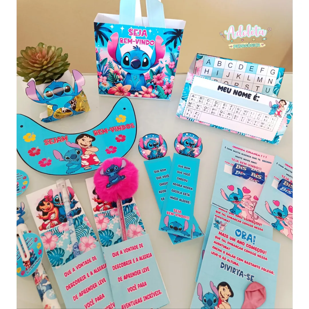 Lembrancinhas Volta Aulas Stitch