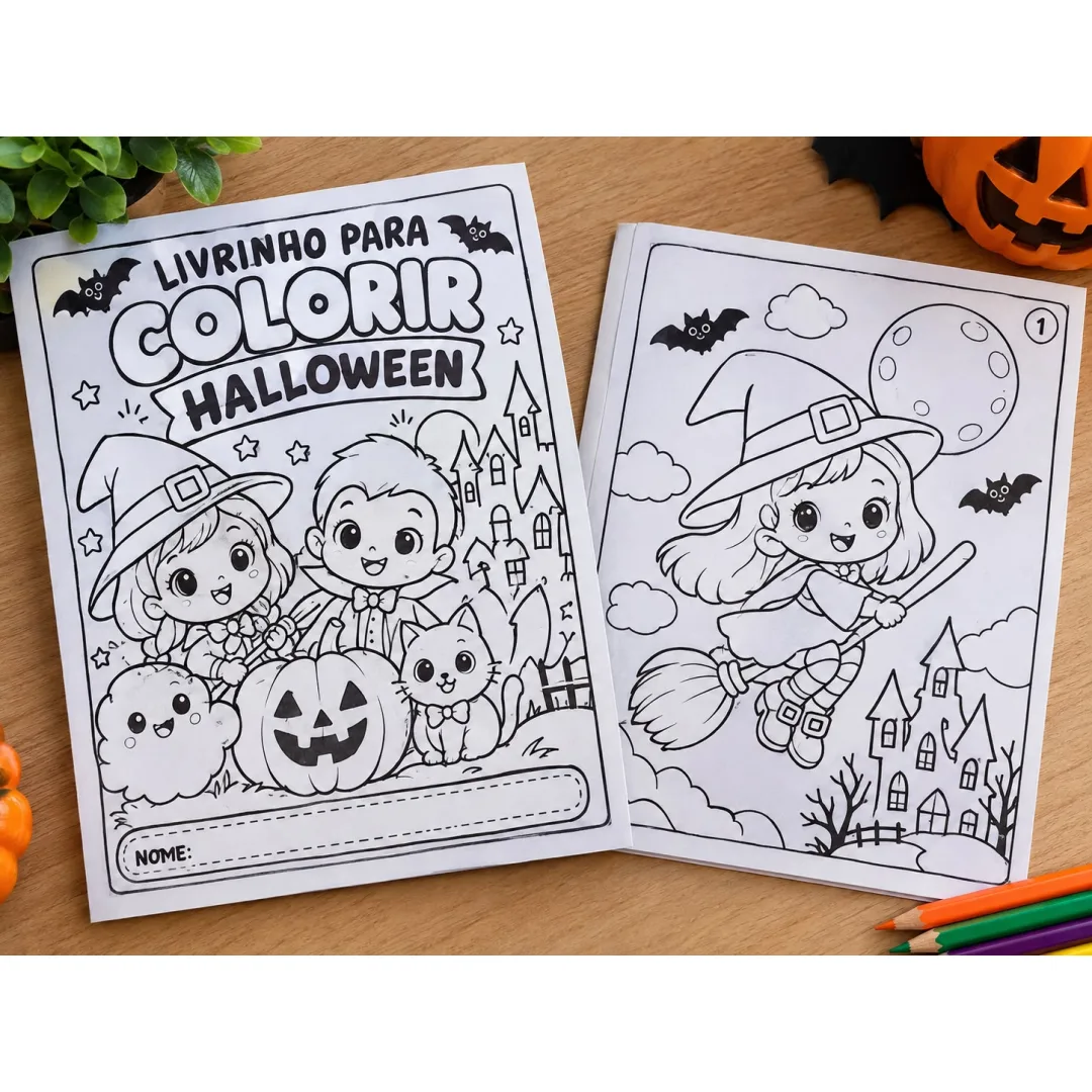 Livrinho de Colorir Halloween – Educação Infantil em PDF