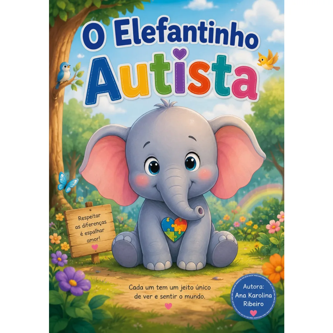 Livro o Elefantinho autista 