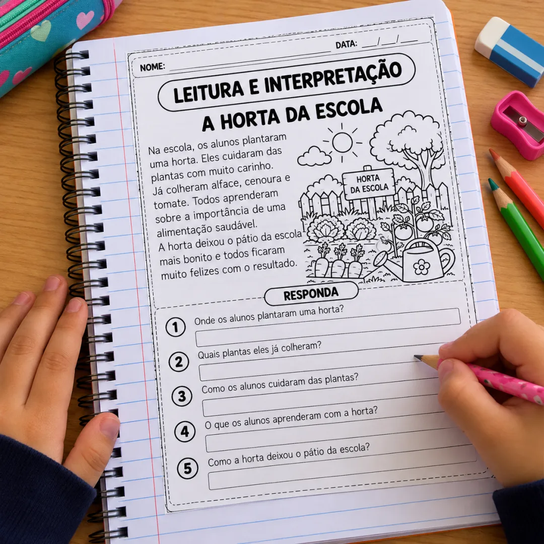 Livro de Atividades de Português para Imprimir – 25 Atividades de Leitura, Interpretação de Texto e Produção Textual