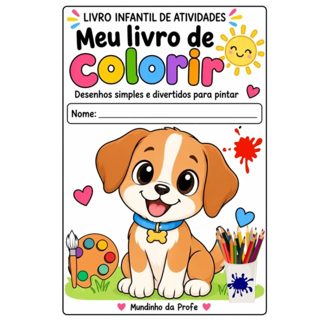 Livro de Colorir - Mais de 20 Páginas para Educação Infantil - PDF