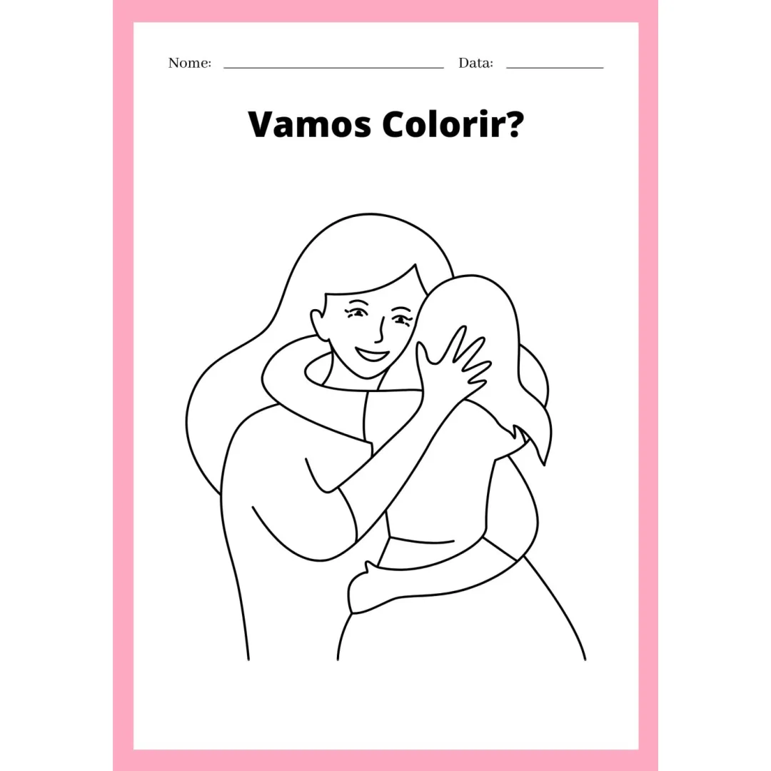 Livro de Colorir Dia das Mães — Pronto para Imprimir