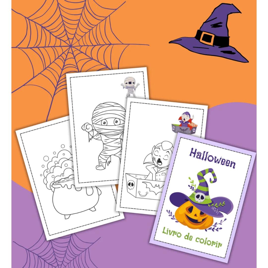 Livro de Colorir - Halloween