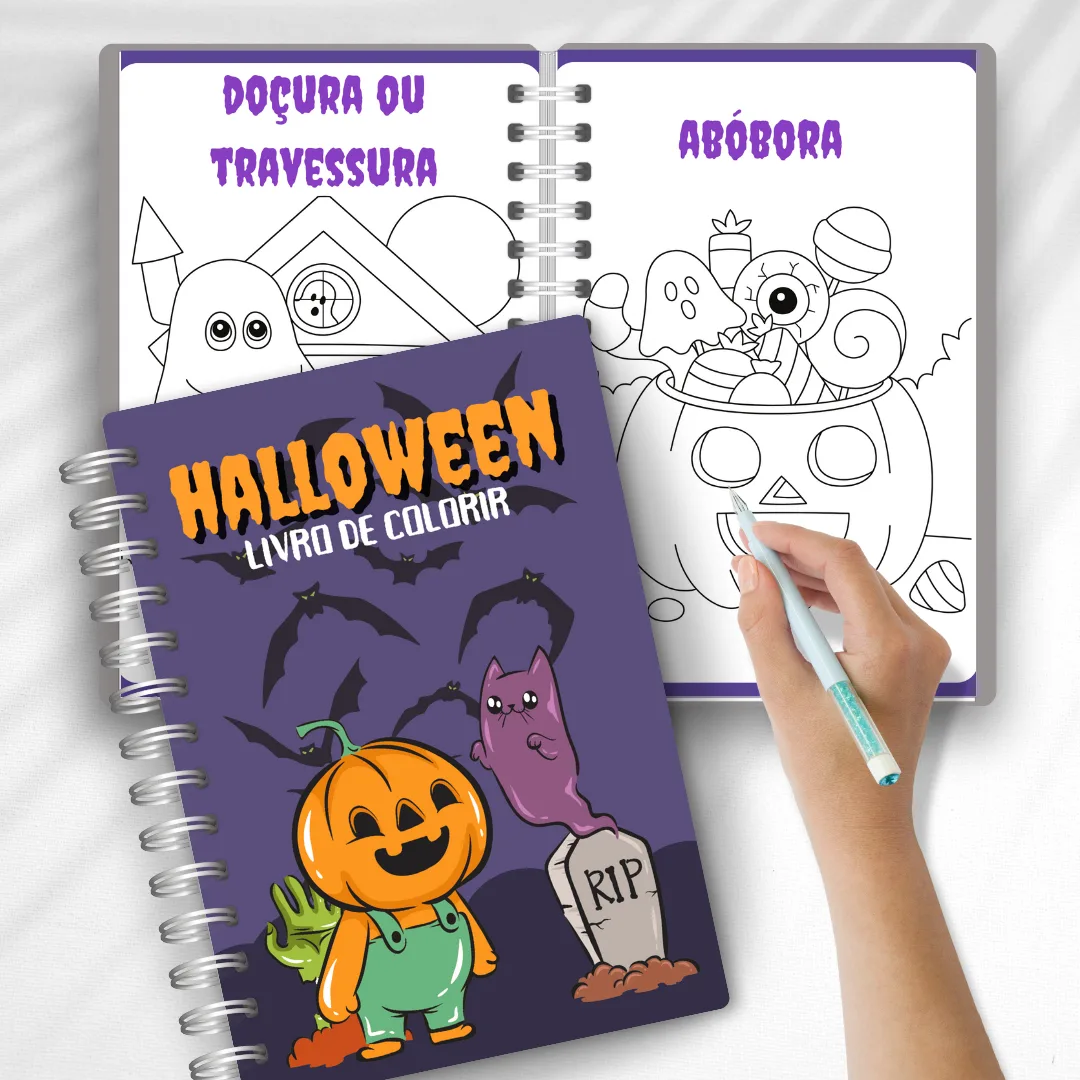 LIVRO DE COLORIR - HALLOWEEN / DIA DAS BRUXAS