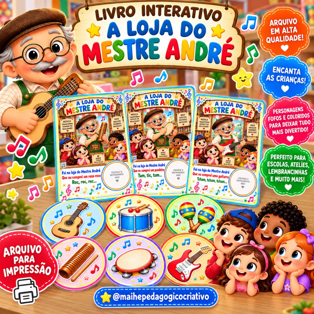 Livro Interativo A Loja Do Mestre André - Educação Infantil - Arquivo Digital