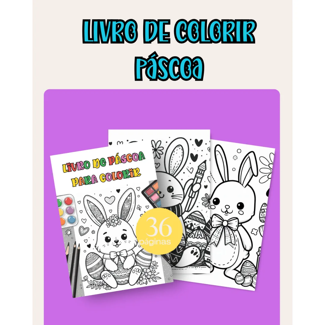 LIVRO PARA COLORIR: PÁSCOA