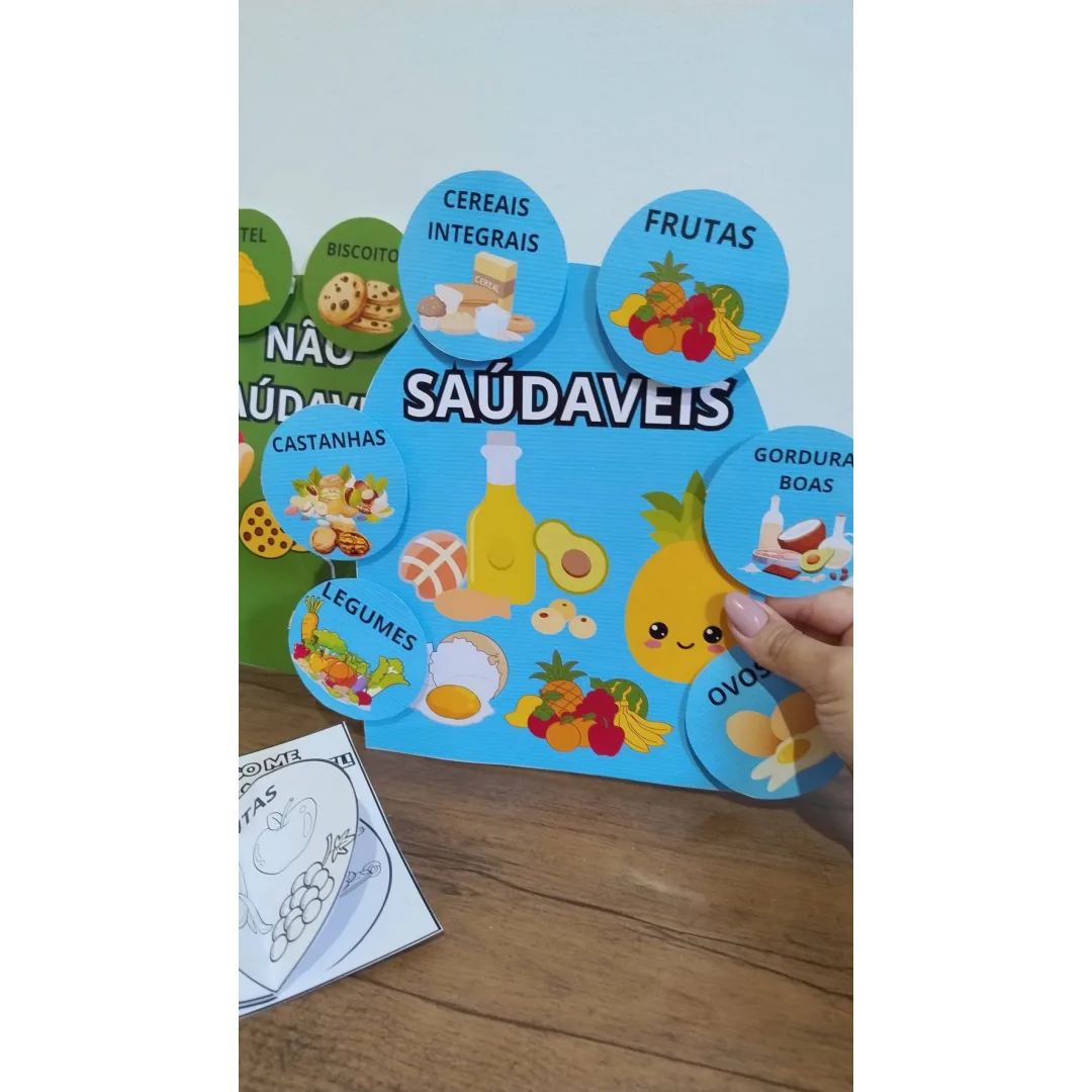 Luva Alimentação Saudável — Pronto para Imprimir