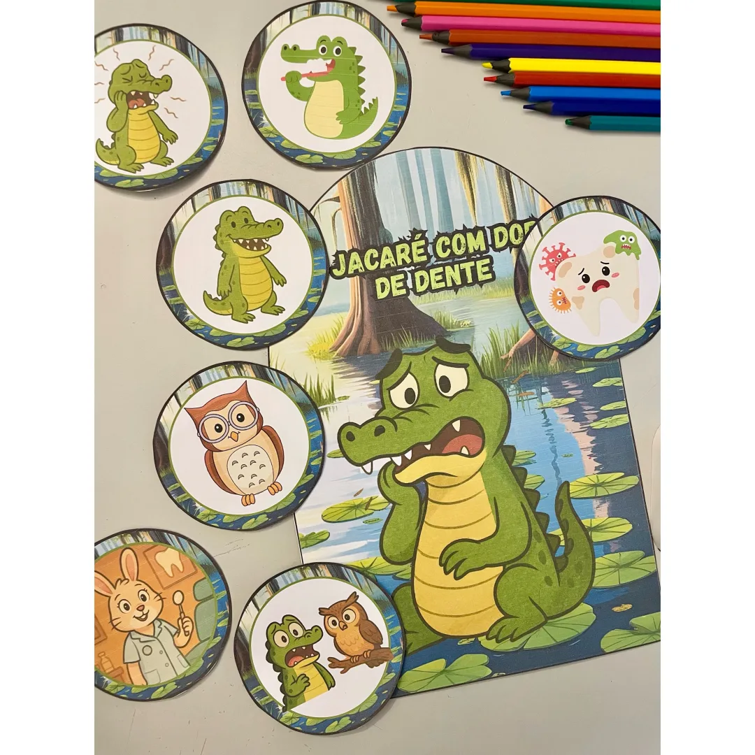  História o Jacaré com Dor de Dente - Educação Infantil - PDF