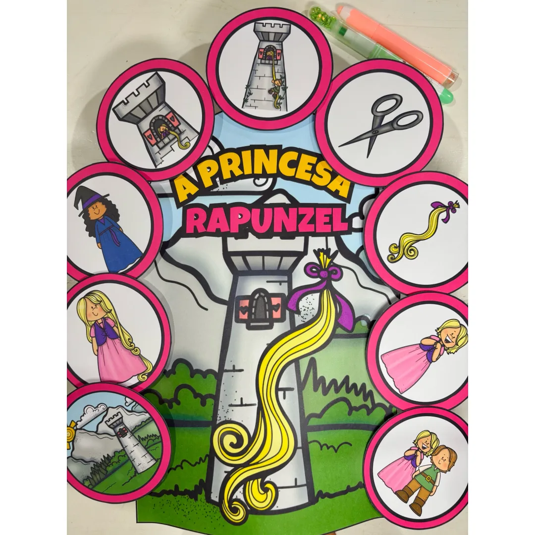  Luva de Histórias: A Princesa Rapunzel