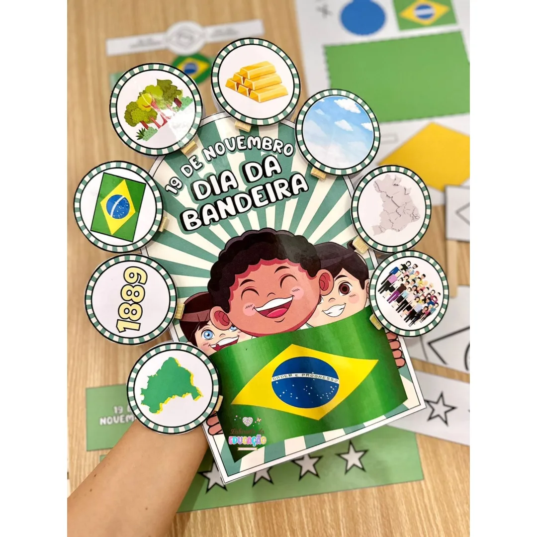 LUVA PEDAGÓGICA / HISTÓRIA NA LUVA: DIA DA BANDEIRA