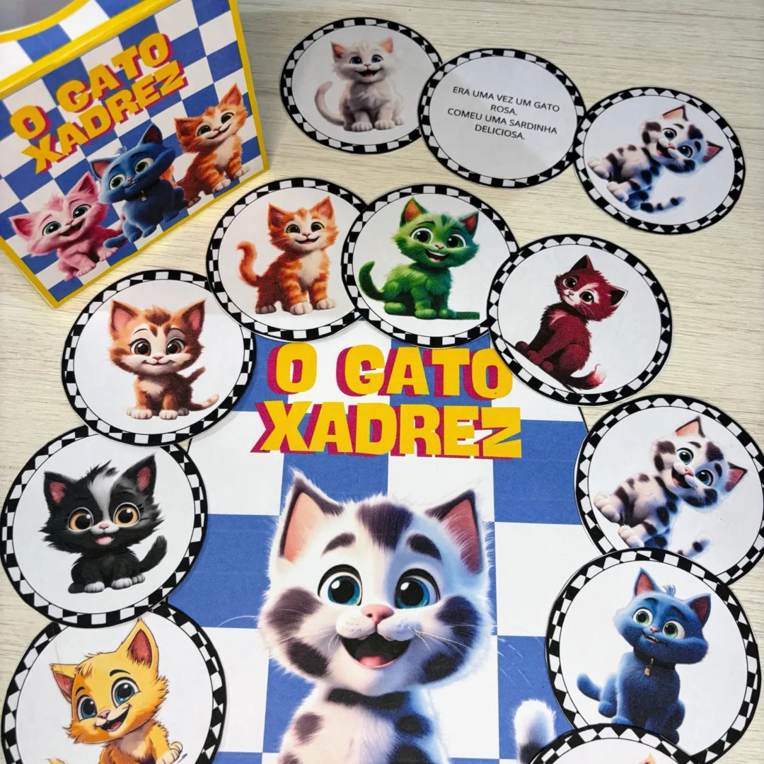 LUVA PEDAGÓGICA / HISTÓRIA NA LUVA: O GATO XADREZ