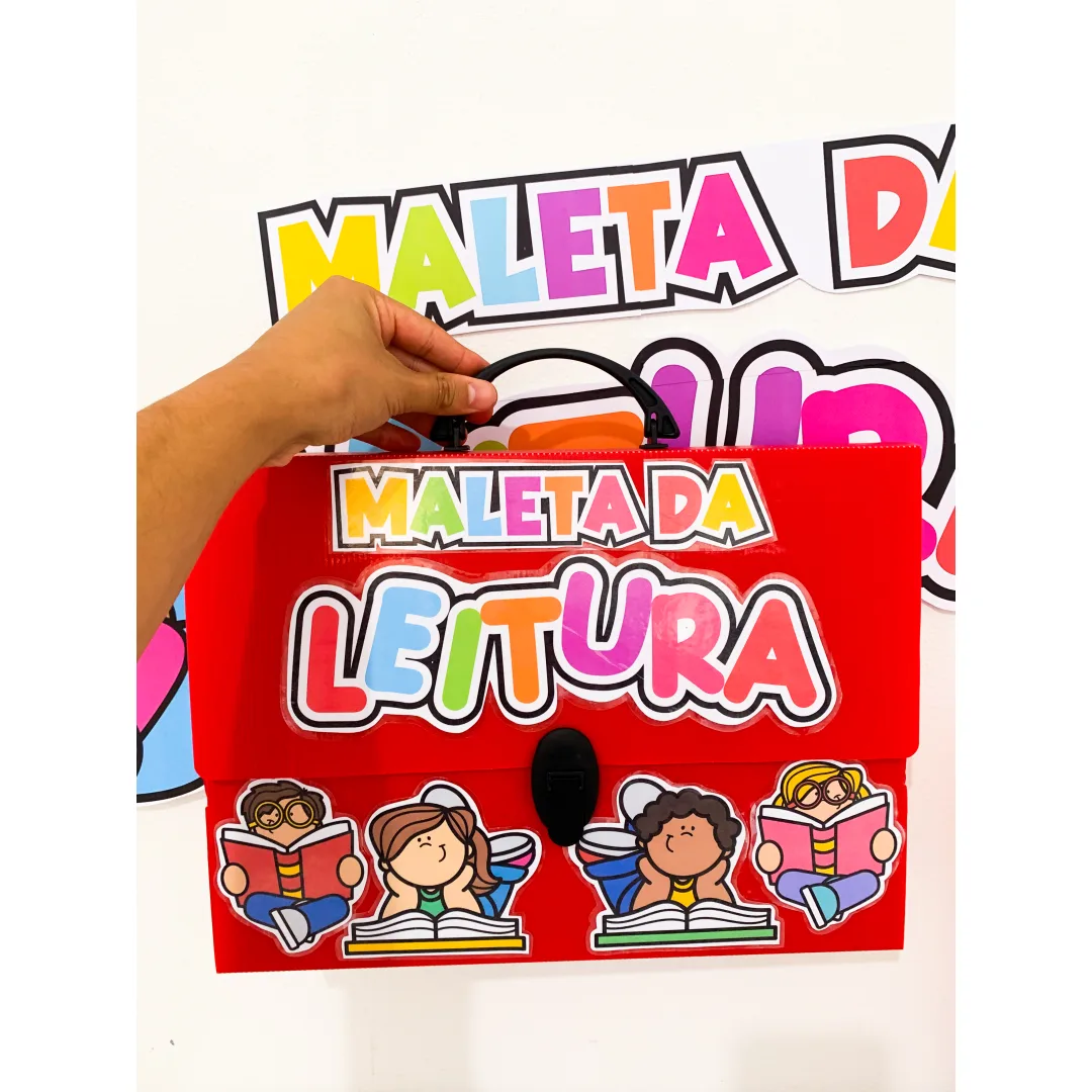 Maleta da Leitura Pronta para Imprimir - Kit com Painel, Capas e Fichas Otimizadas