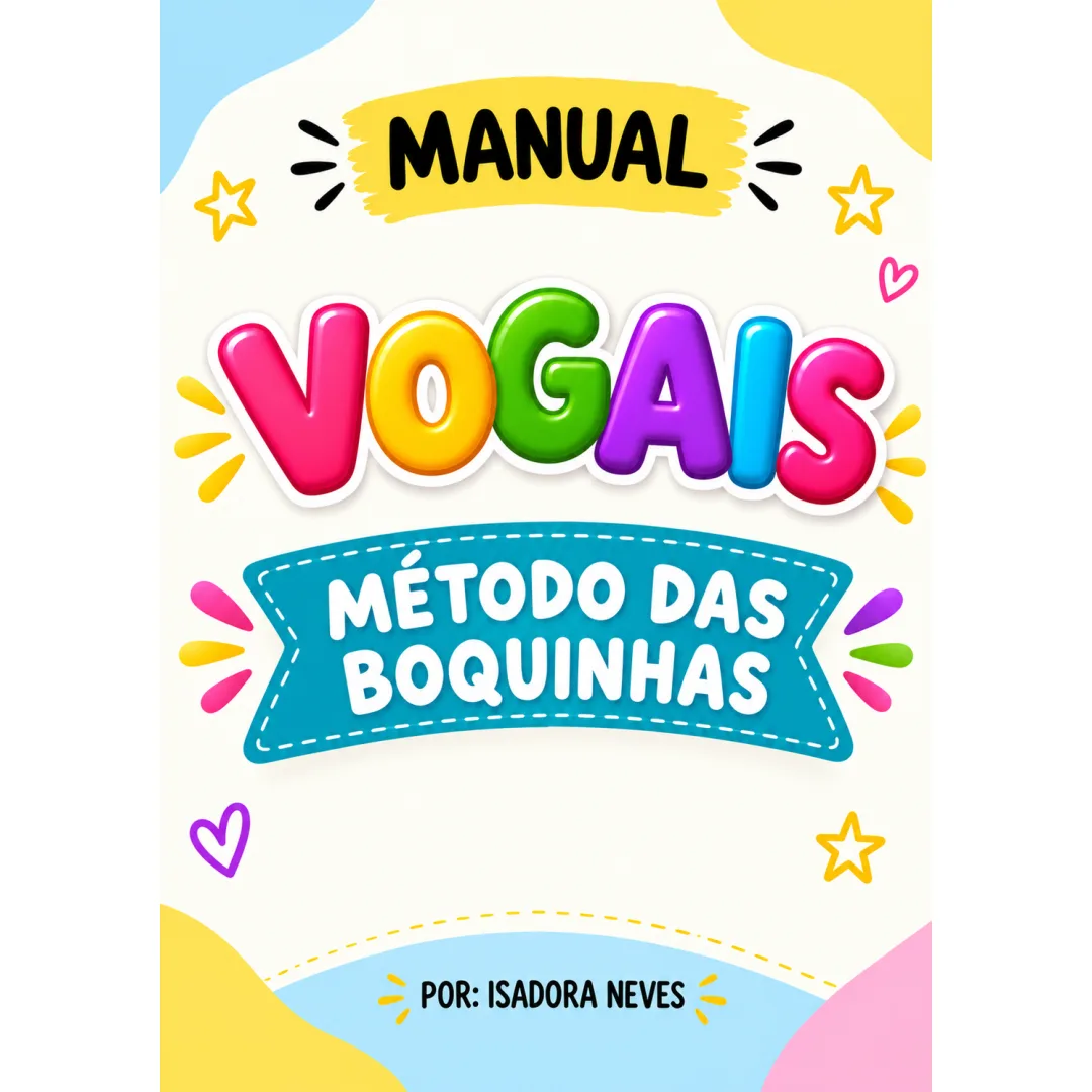 Manual para ensinar o som das vogais- Apostila para professores em PDF