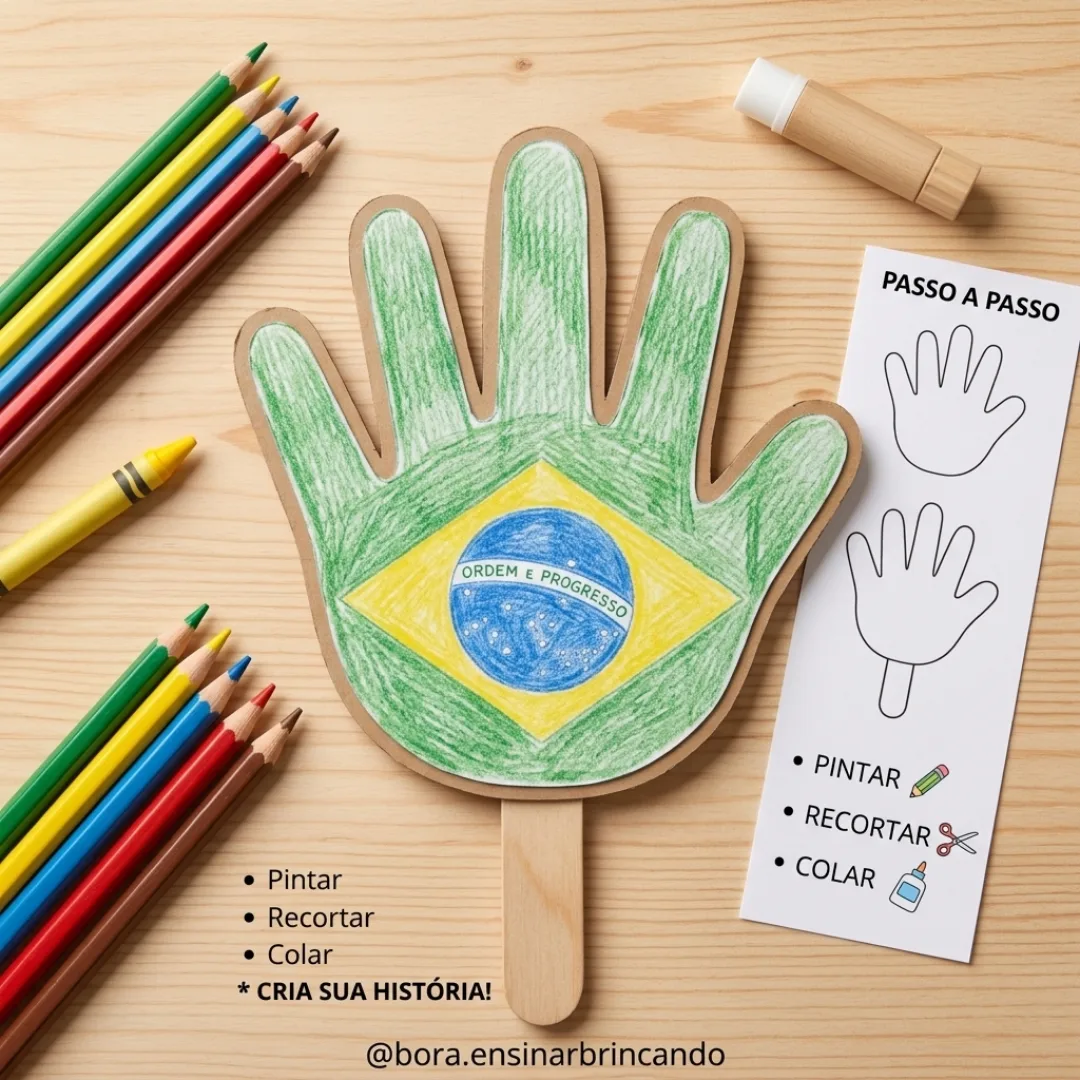 Mão Criativa (fl de atividade)- 7 de setembro - PDF 