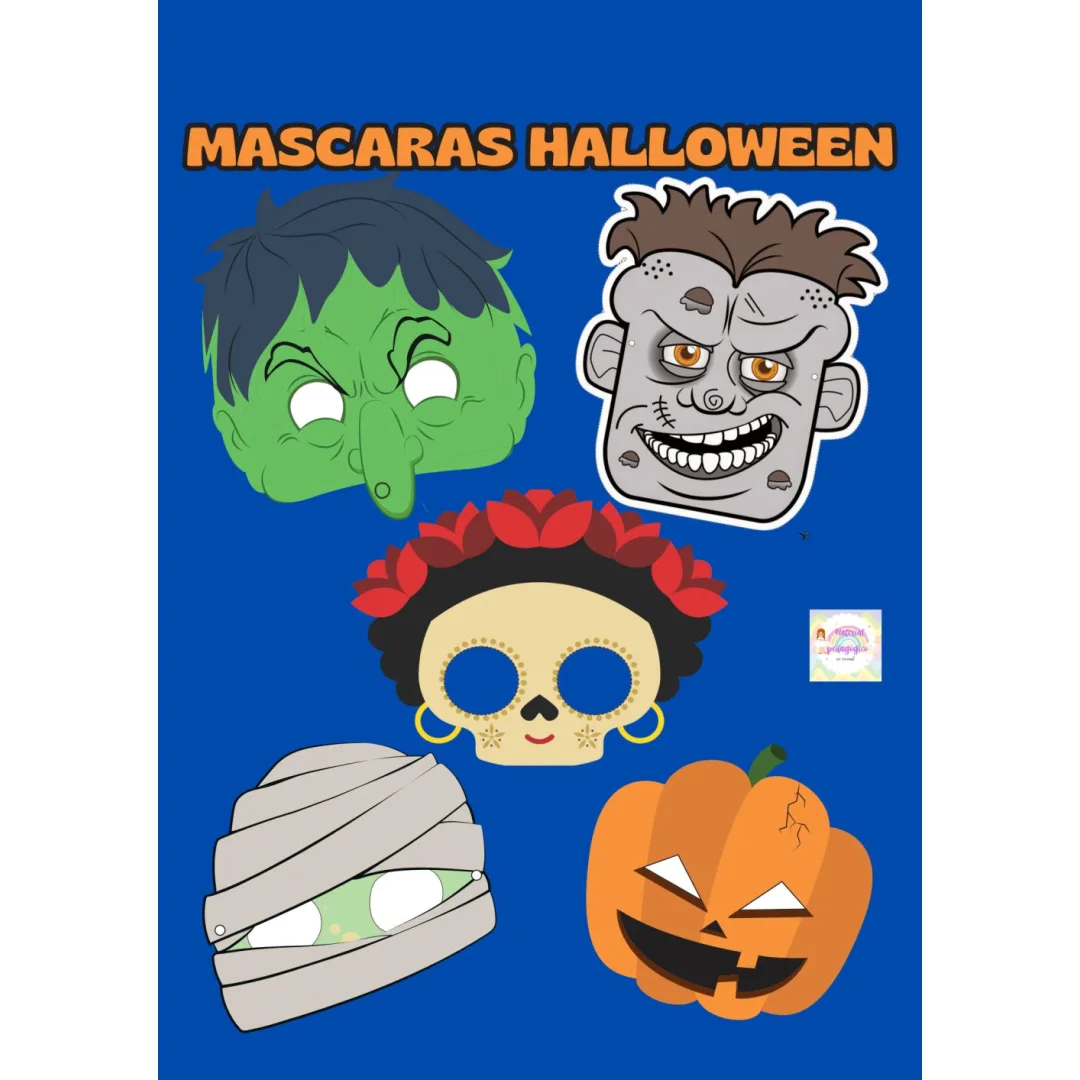 Mascara Halloween — Pronto para Imprimir
