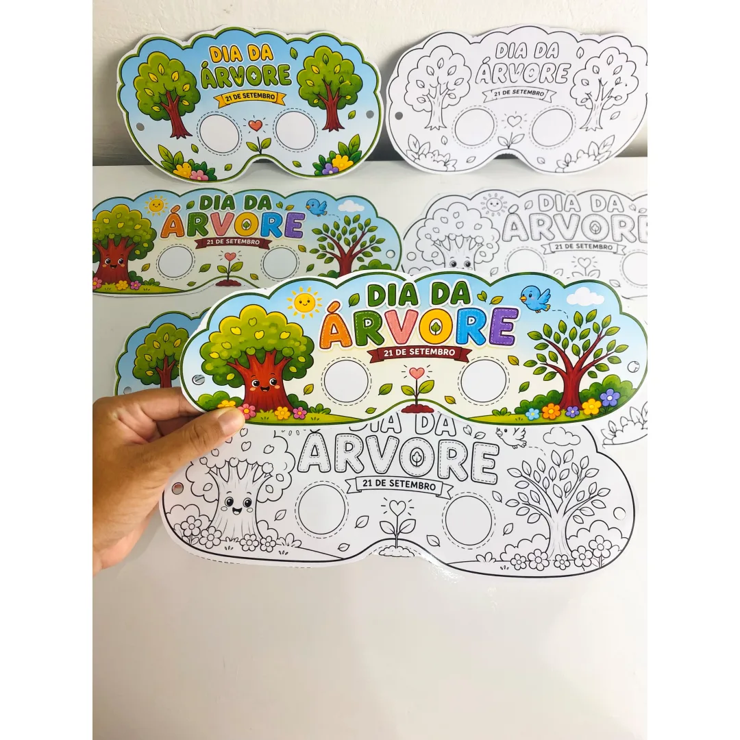  Máscaras Dia da Árvore - Arquivo em PDF