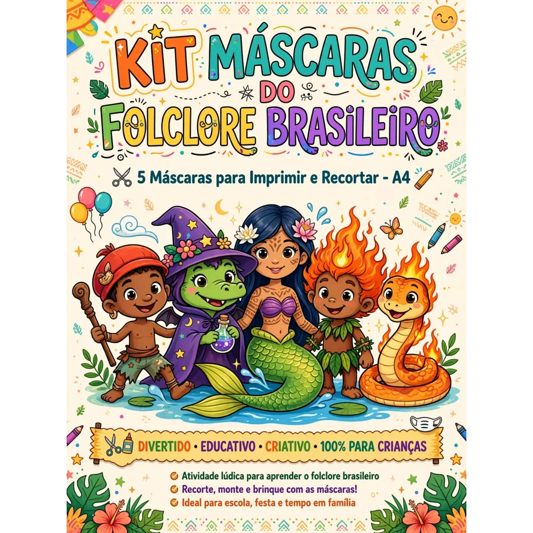 Máscaras do Folclore - Educação Infantil - PDF