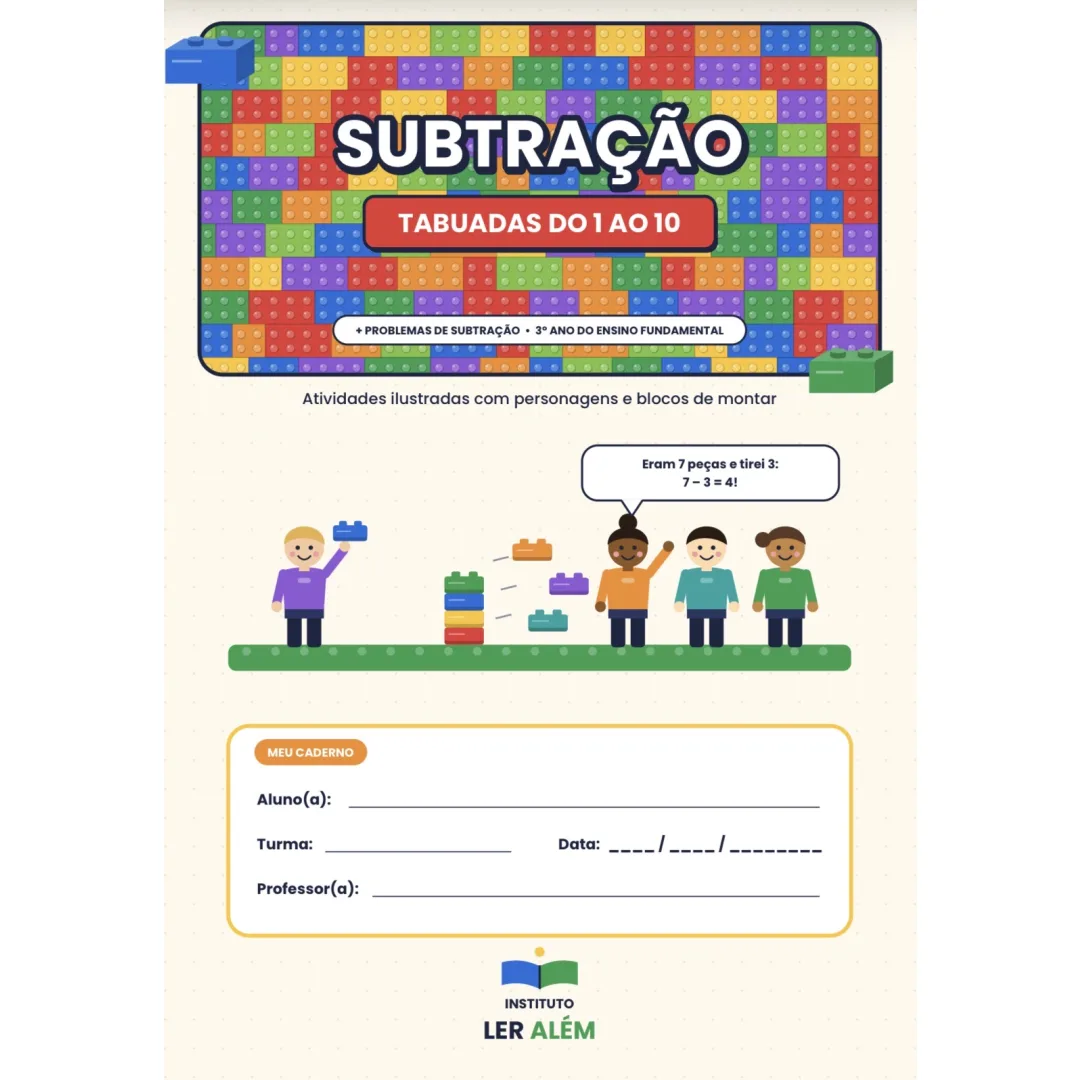 Material de Subtração - 1º ano - Matemática - PDF - 20+ páginas