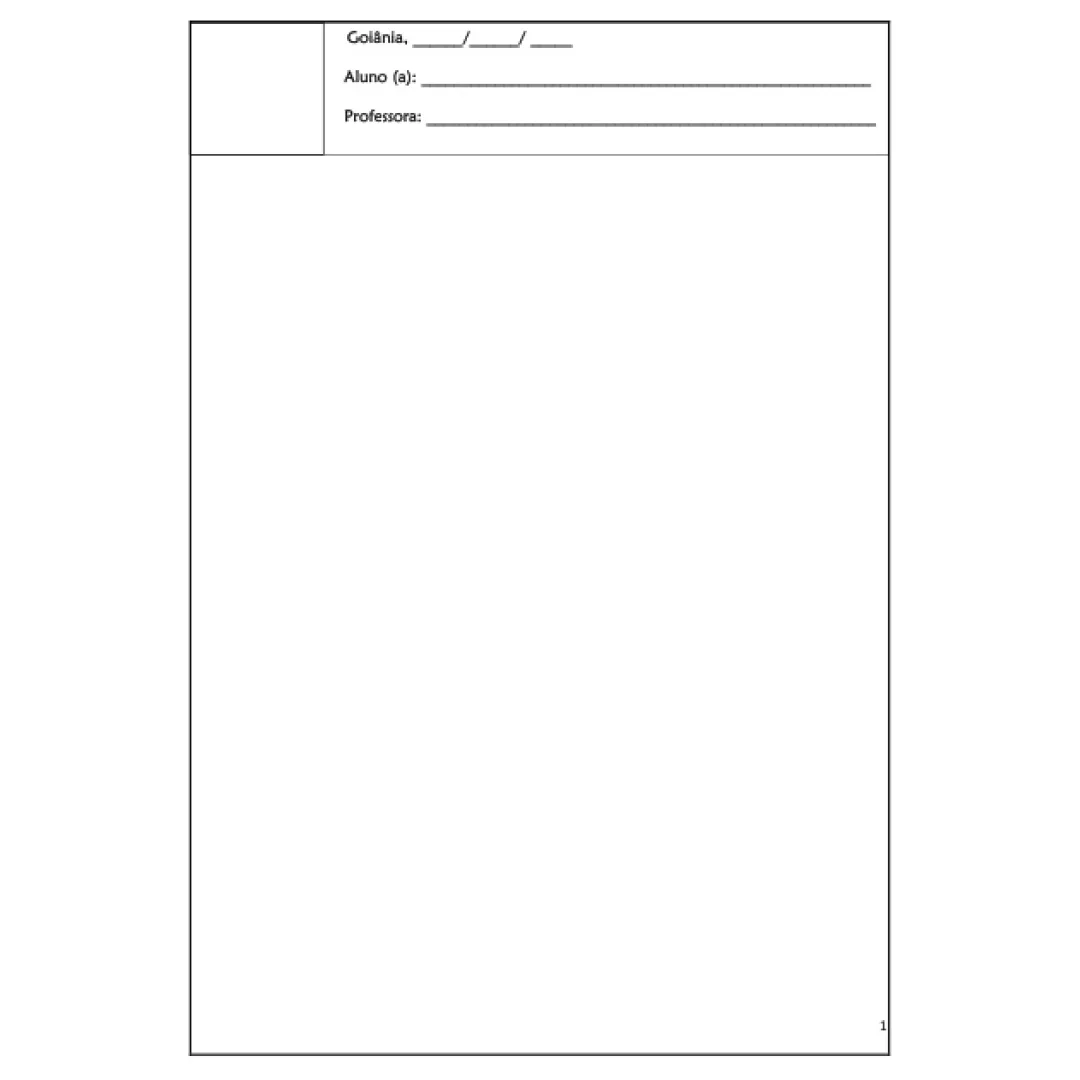 Matriz editável para professor concluir atividades