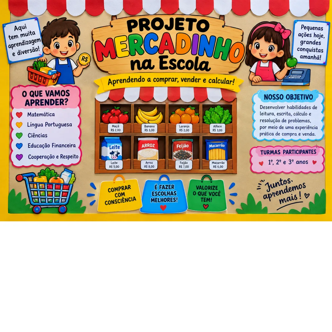 Mercadinho na Escola - Projeto para Ensino Fundamental 1 - PDF