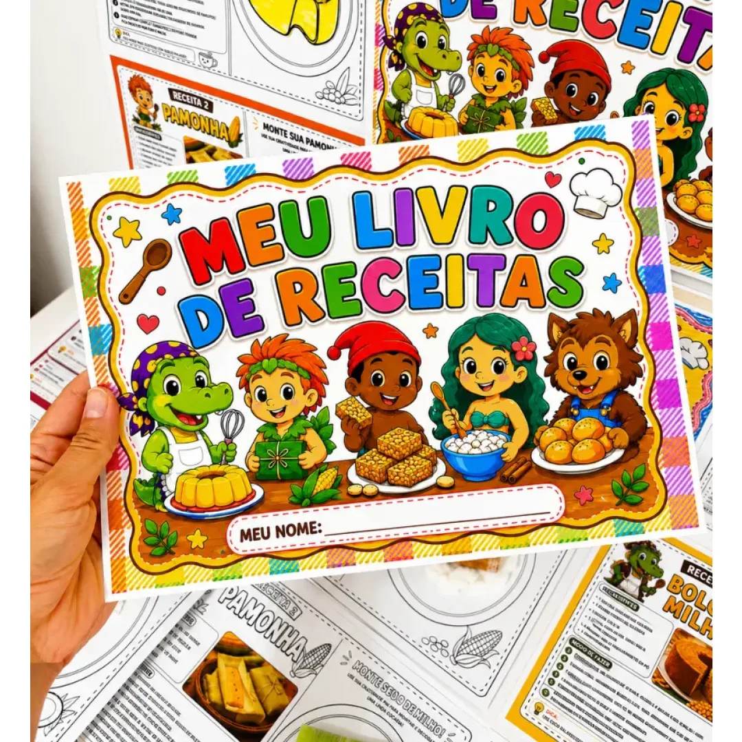 Meu Livro de Receitas do Folclore | Atividade Sensorial 