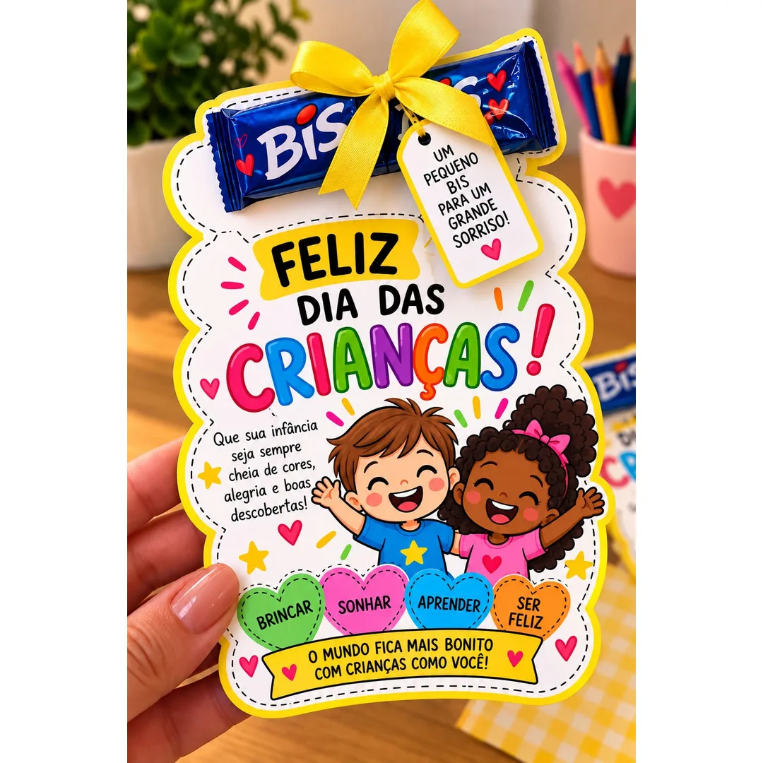 Mimo de BIS – Lembrancinha Dia das Crianças 1º Ao 5º Ano em PDF!