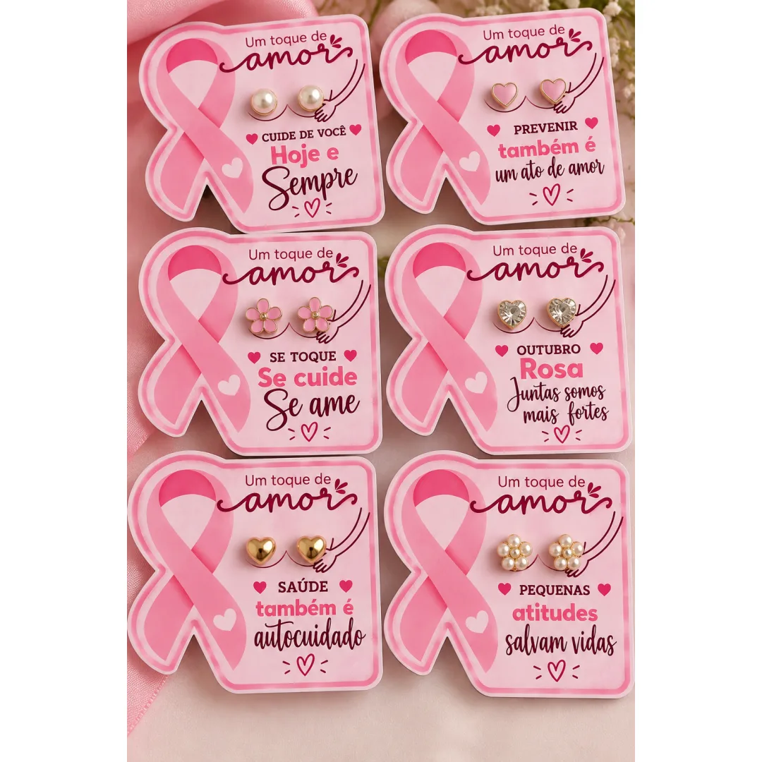 MIMO OUTUBRO ROSA — Kit com 2 Tags para Presentear em PDF