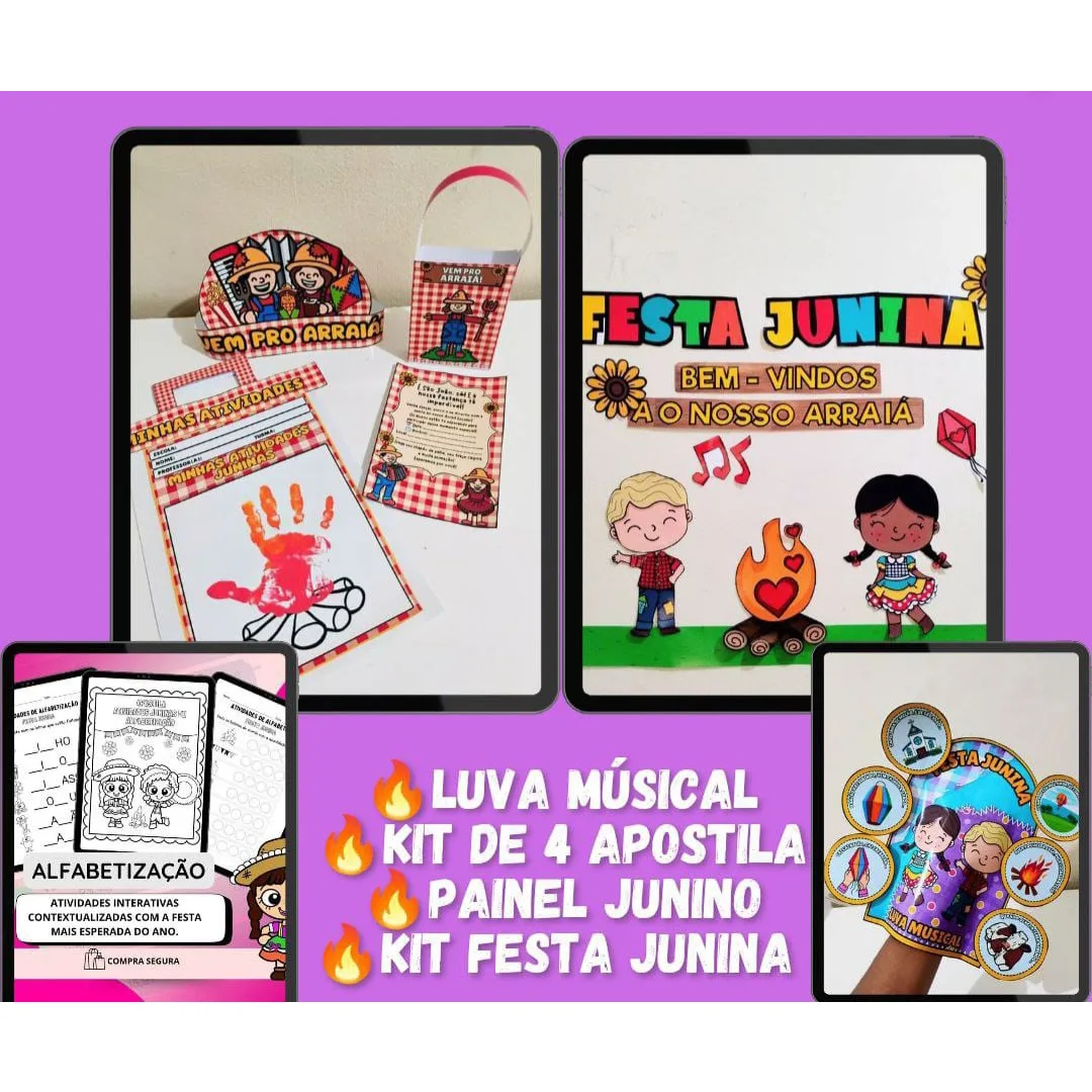 MINI COMBO JUNINO / KIT DE ARQUIVOS  DE FESTA JUNINA