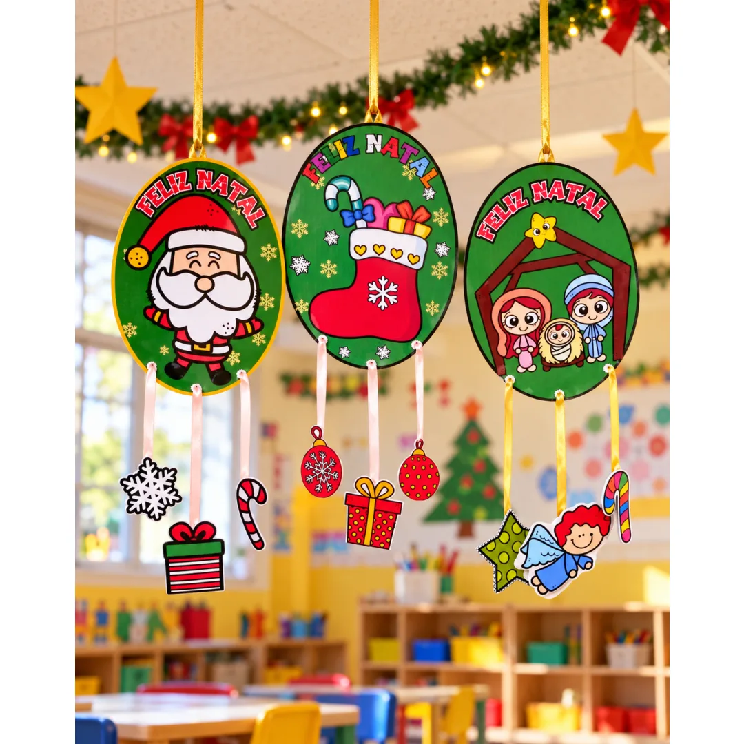 Móbiles Natalinos para decoração em pdf 