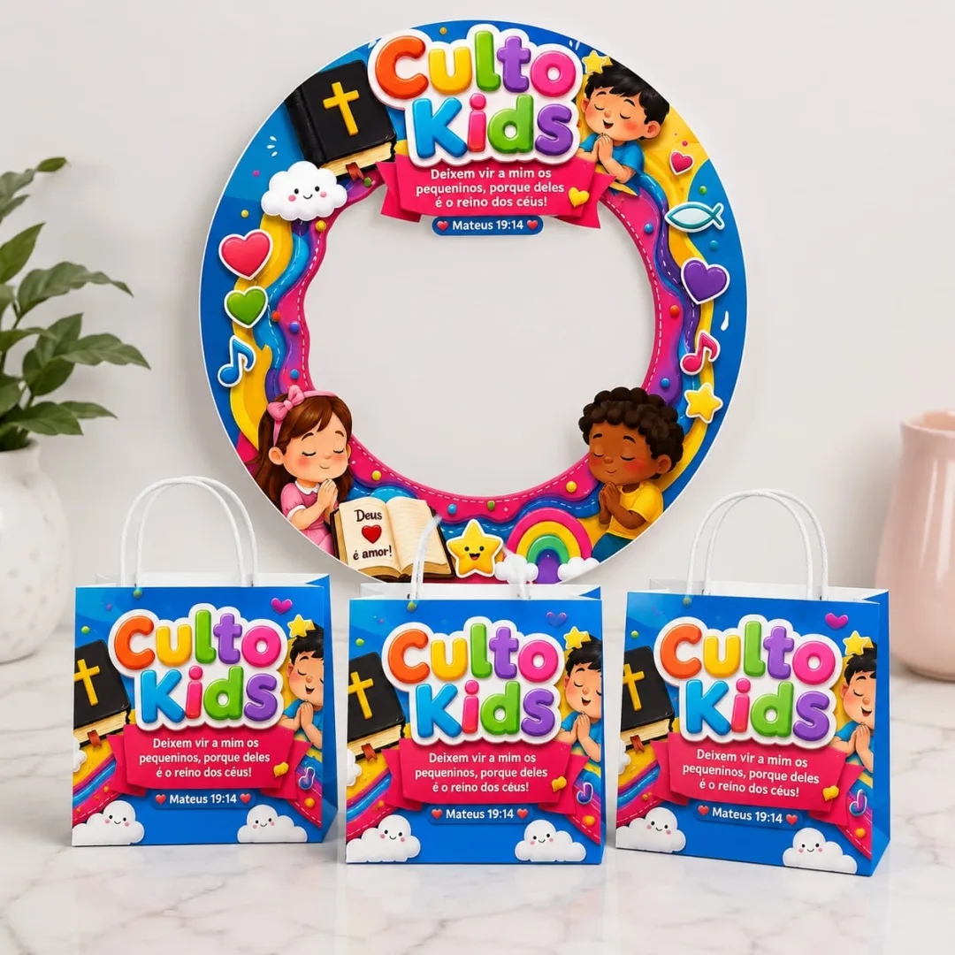 Moldura Bambolê – Culto Kids