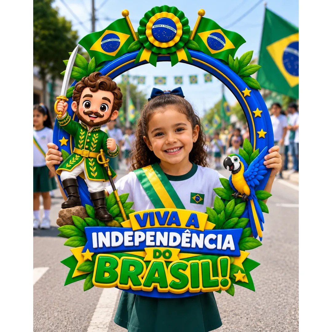 Moldura para Bambolê Independência do Brasil