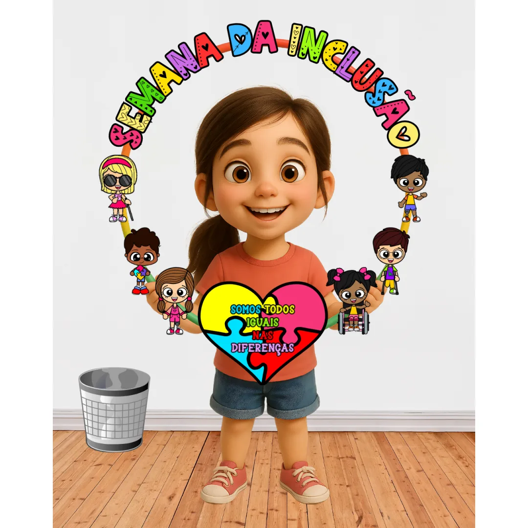 MOLDURA PARA FOTO / BAMBOLÊ: SEMANA DA INCLUSÃO