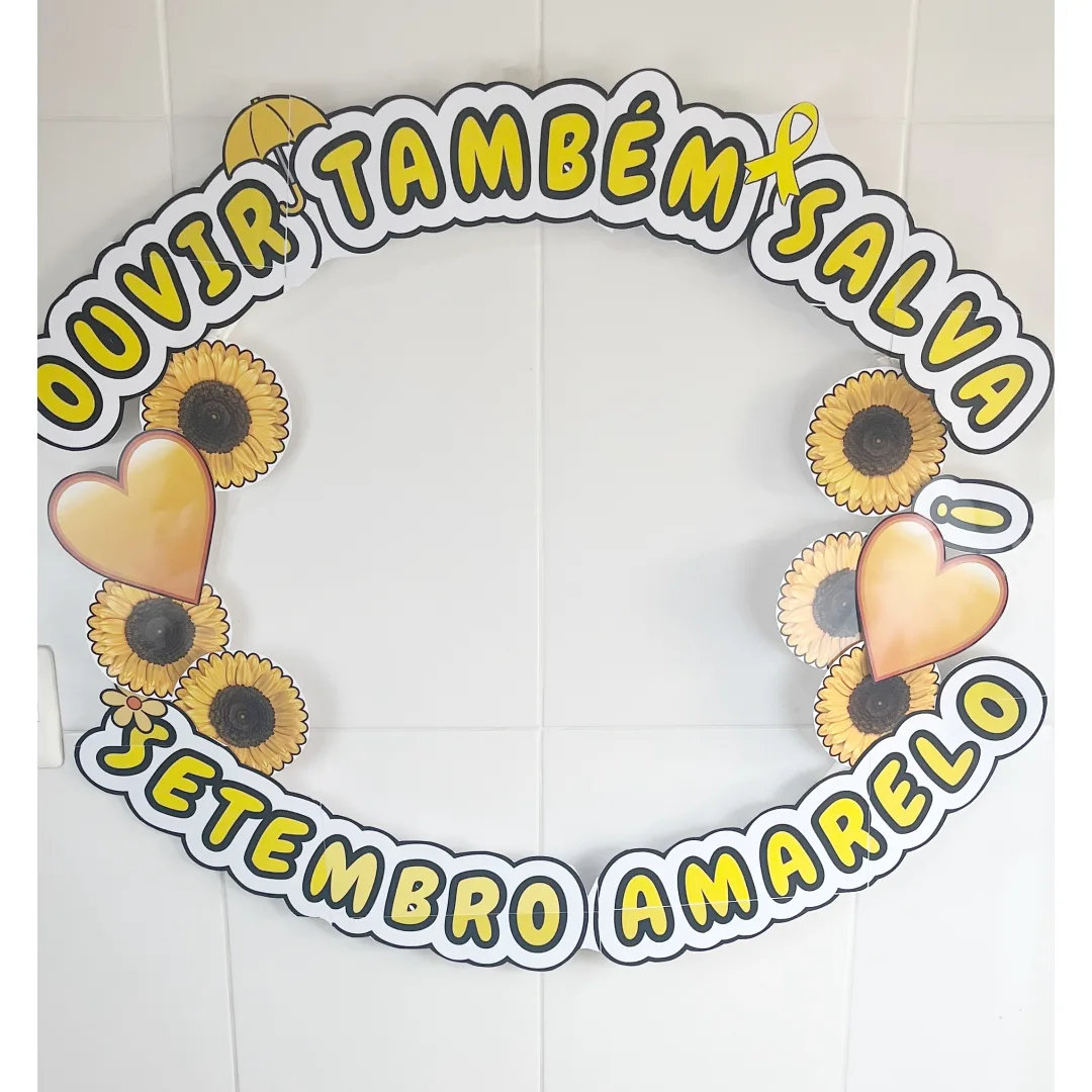 MOLDURA PARA FOTO / BAMBOLÊ: SETEMBRO AMARELO