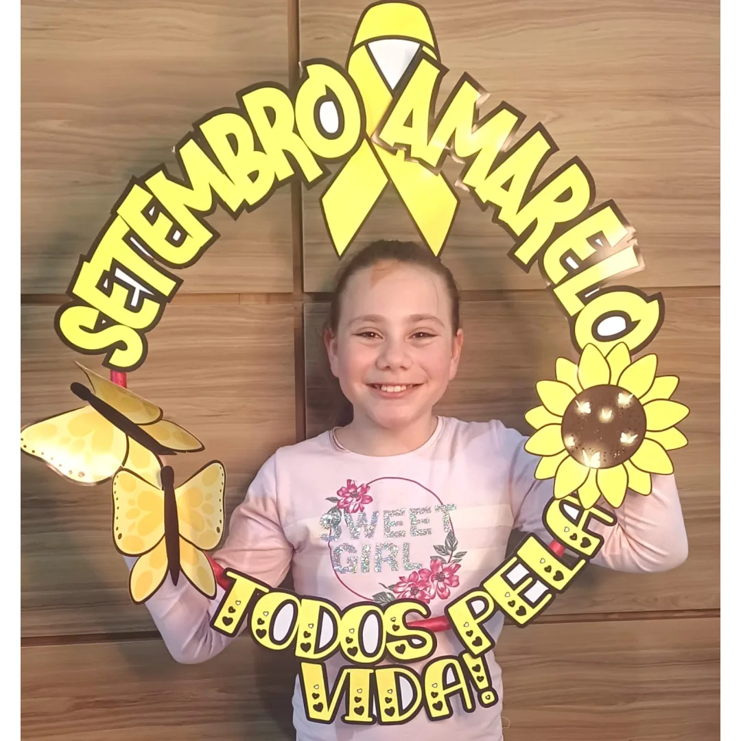 MOLDURA PARA FOTO / BAMBOLÊ: SETEMBRO AMARELO