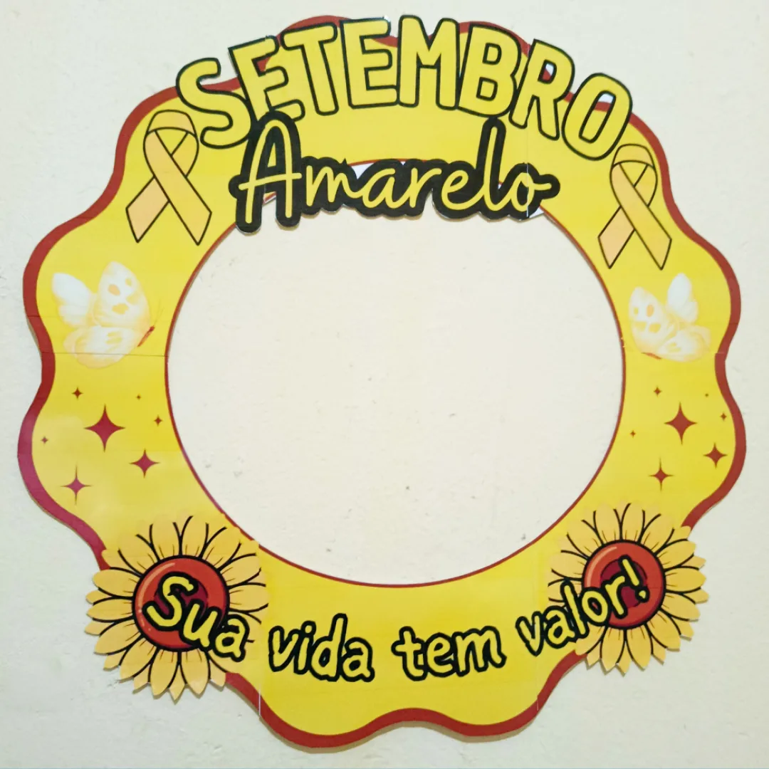 MOLDURA/BAMBOLÊ SETEMBRO AMARELO