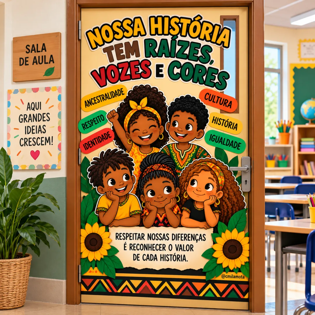 Mural Consciência Negra- 12 Folhas em PDF