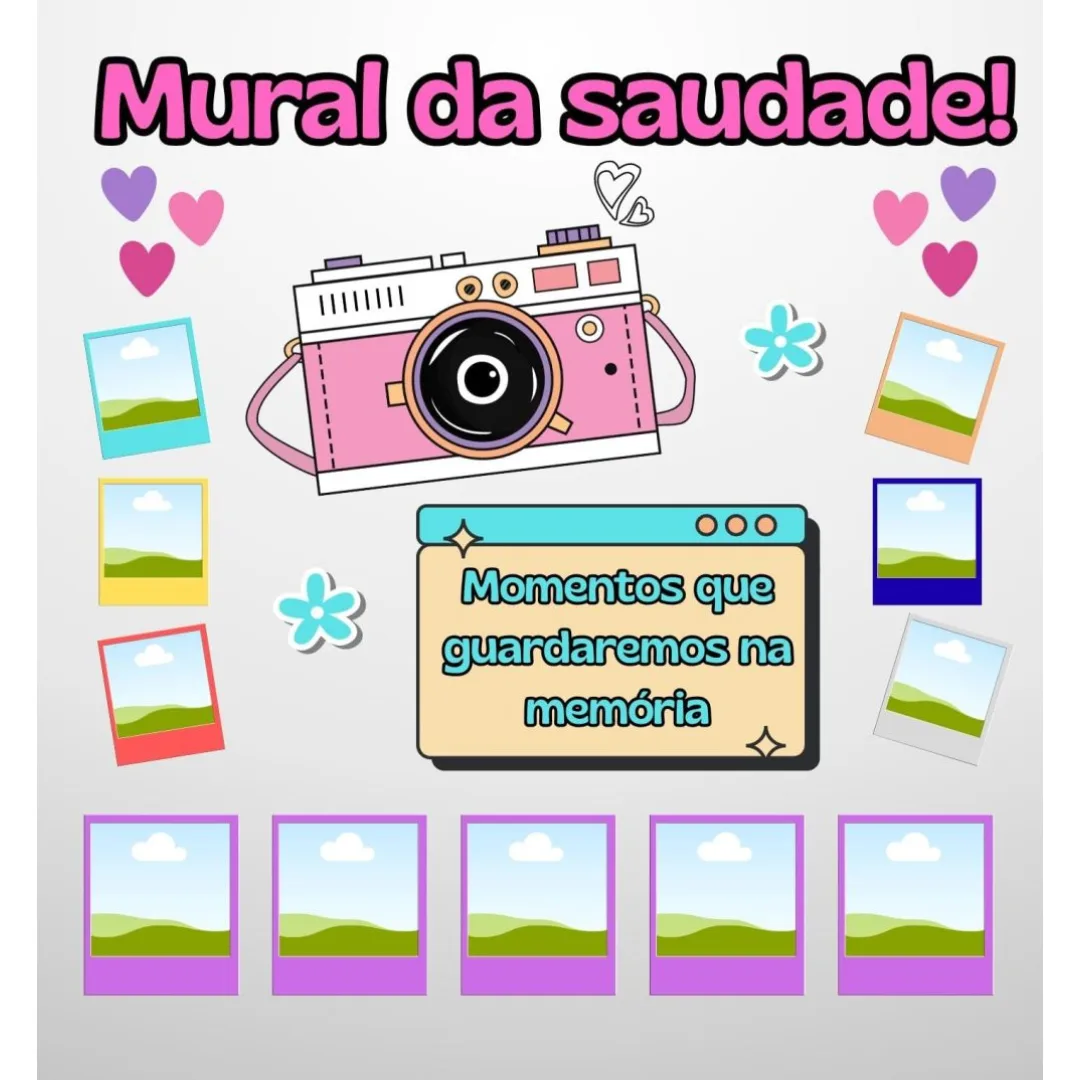 Mural Saudade — Pronto para Imprimir