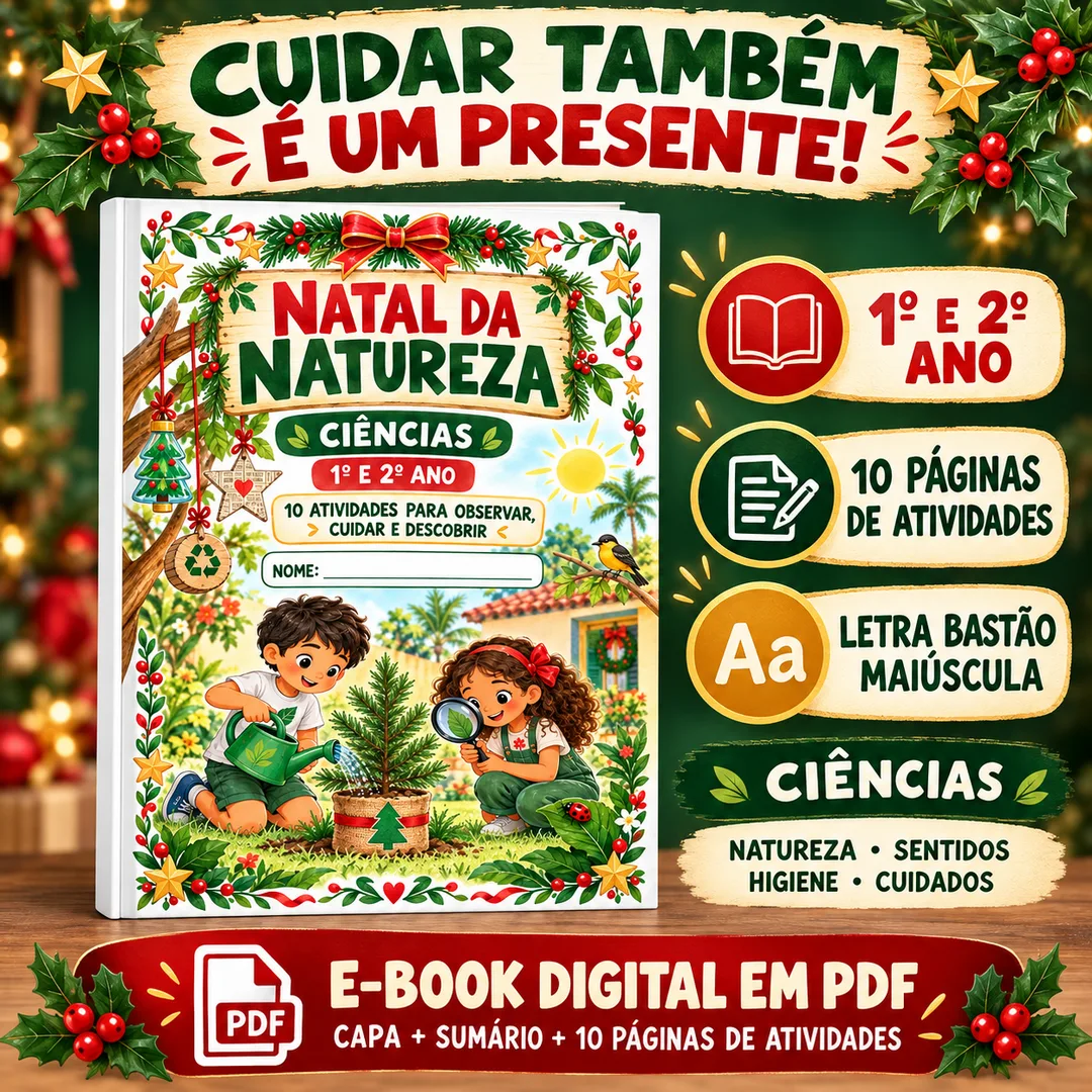 Natal da Natureza — Atividades de Ciências em PDF