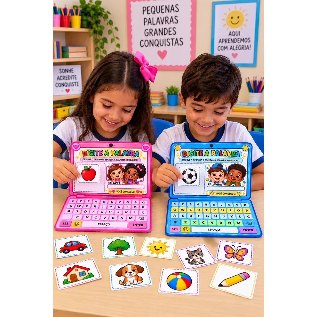 Notebook das Palavras - Alfabetização - PDF com 84 Figuras