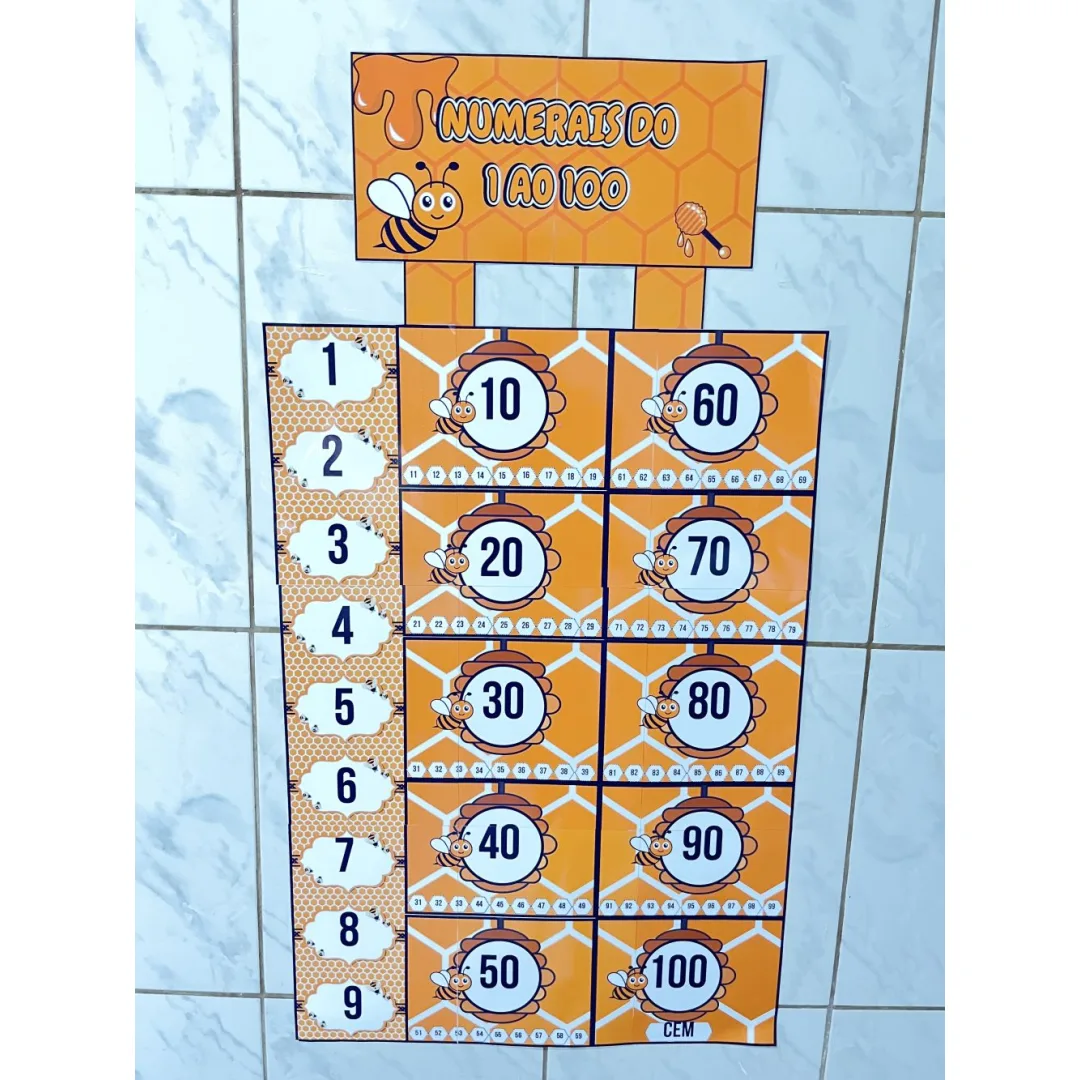 Numerais de 1 a 100 — Pronto para Imprimir