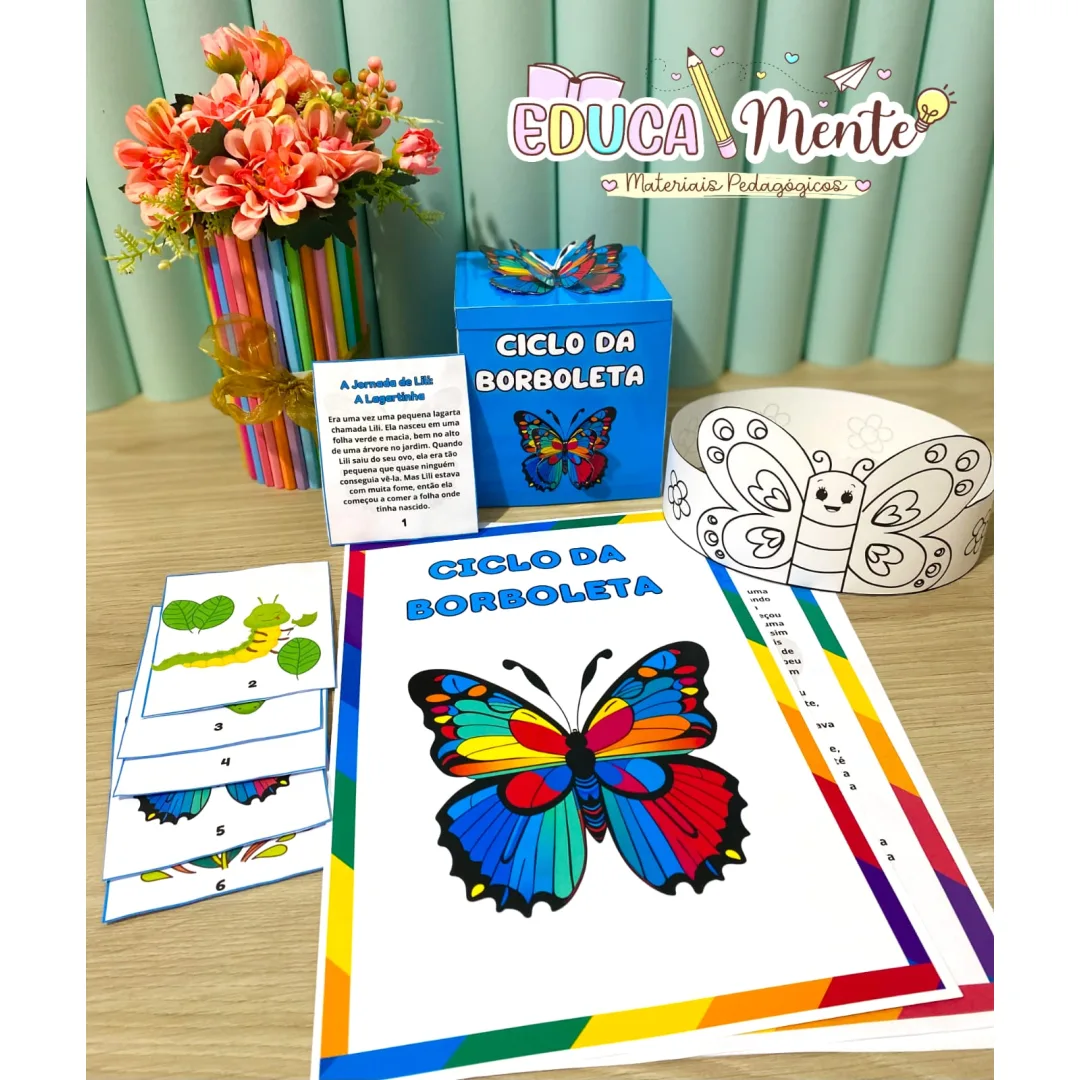 🦋O CICLO DE VIDA DAS BORBOLETAS🦋