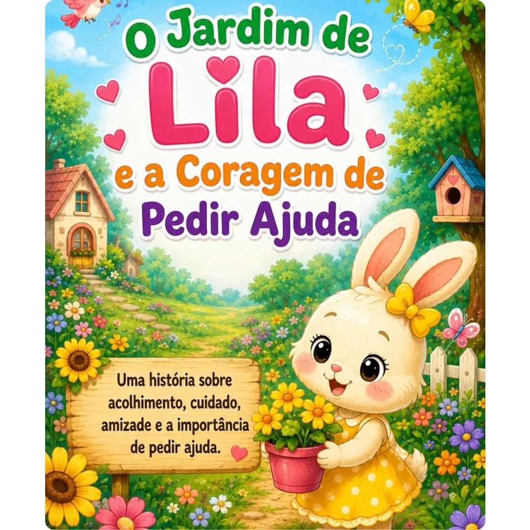 O Jardim de Lila e a Coragem de Pedir Ajuda - História Infantil em PDF