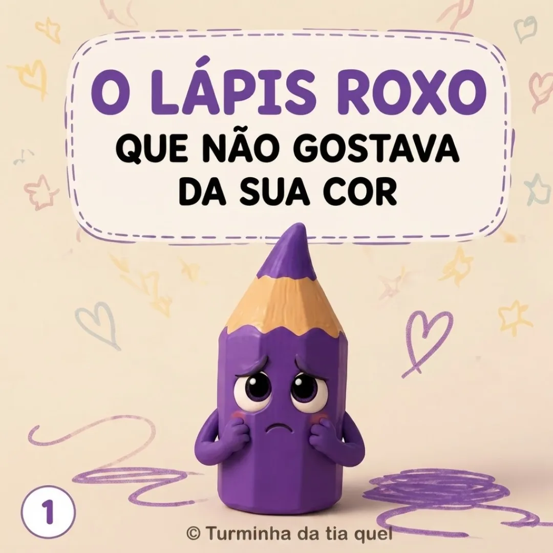 O lapis roxo que não gostava da sua cor 
