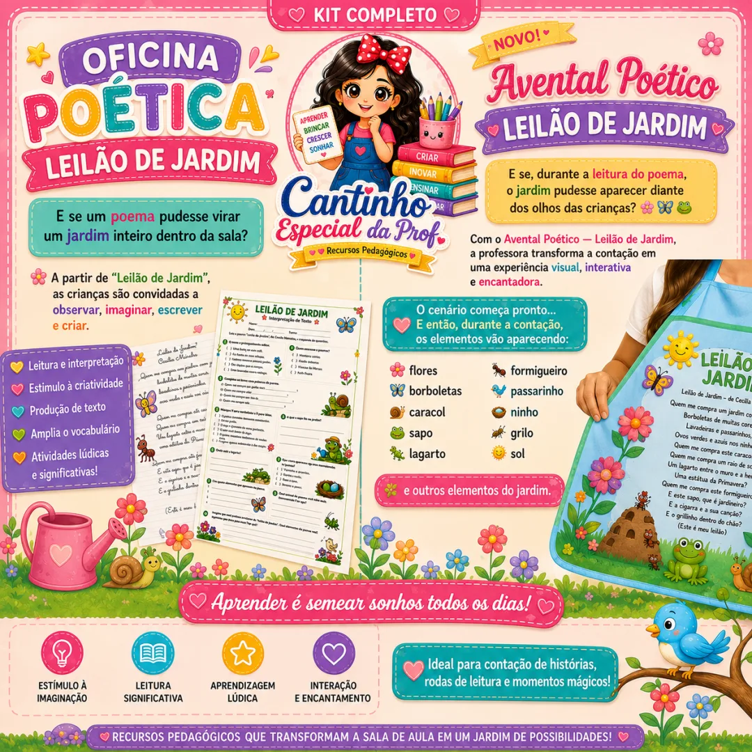Oficina Poética - Leilão de Jardim - Cecília Meireles